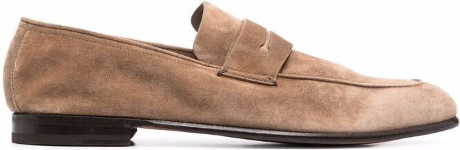 Zegna low-heel penny loafers Neutrals
