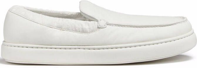 Zegna padded-panel slip-on sneakers White