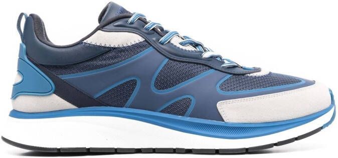 Zegna panelled low-top sneakers Blue