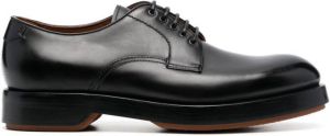 Zegna polished-leather Oxford shoes Black