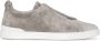 Zegna Triple Stitch suede sneakers Grey - Thumbnail 1