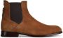 Zegna suede Chelsea boots Brown - Thumbnail 1
