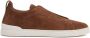 Zegna suede low-top sneakers Brown - Thumbnail 1