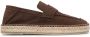 Zegna suede penny espadrilles Brown - Thumbnail 1
