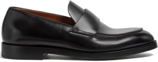 Zegna Torino leather loafers Black