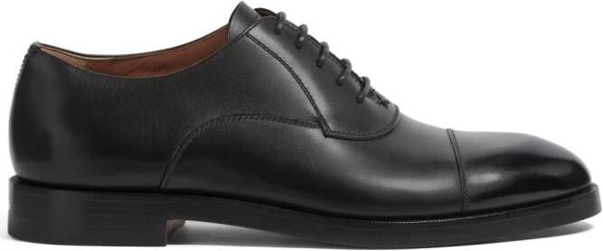 Zegna Torino leather Oxford shoes Black