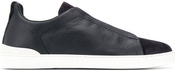 Zegna Triple Stitch low-top sneakers Blue