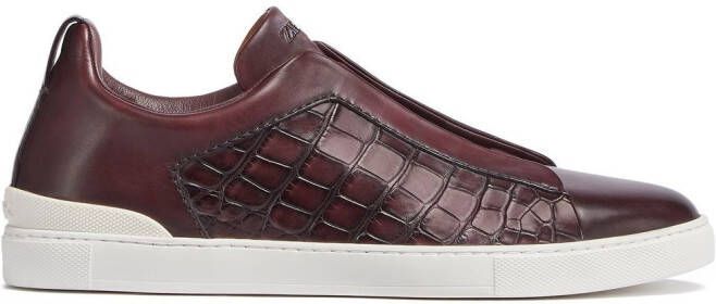 Zegna Triple Stitch™ low-top sneakers Red