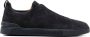 Zegna Triple Stitch suede low-top sneakers Blue - Thumbnail 1