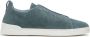 Zegna Triple Stitch™ suede sneakers Blue - Thumbnail 1