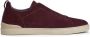 Zegna Triple Stitch suede sneakers Red - Thumbnail 1