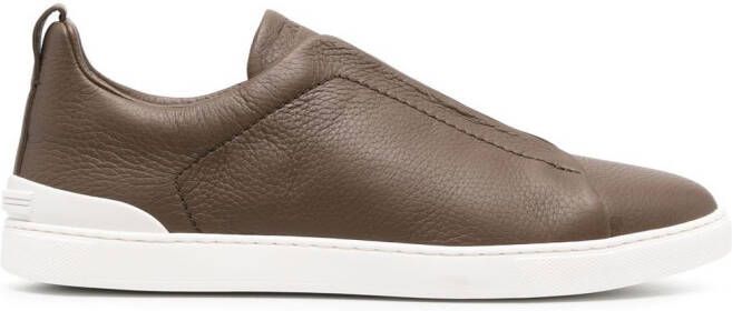 Zegna Triple Stitch sneakers Brown