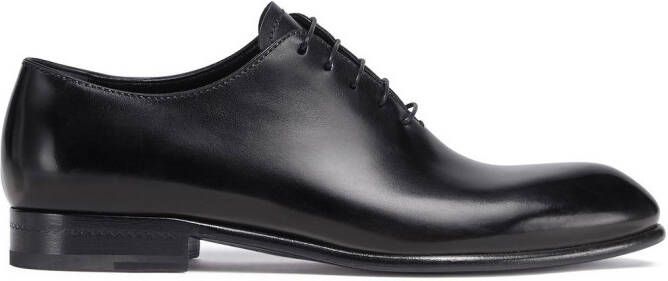 Zegna Vienna leather Oxford shoes Black