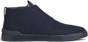 Zegna wool ankle-length boots Blue