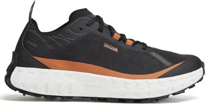 Zegna x norda low-top running sneakers Black
