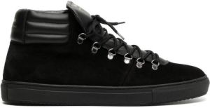 Zespa quilted-edge high-top sneakers Black