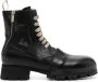 Ziggy Chen contrast-laces leather boots Black - Thumbnail 1