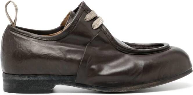 Ziggy Chen lace-up leather shoes Brown