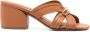 ZIMMERMANN Prisma 65mm leather sandals Brown - Thumbnail 1