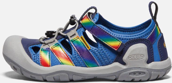 Keen Big Kids' Knotch Creek Sandals Size 6 In Bright Cobalt Rainbow Tie Dye
