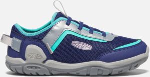 Keen Big Kids' Knotch Tracer Sneaker Shoes Size 2 In Blue Depths Silver