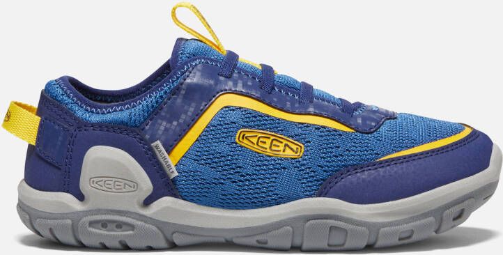 Keen Big Kids' Knotch Tracer Sneaker Shoes Size 3 In Blue Depths Bright Cobalt