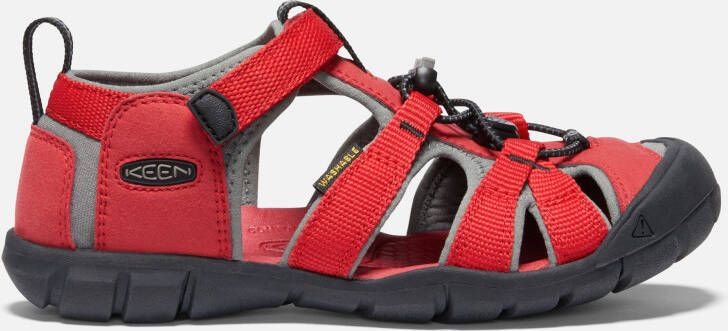 Keen Big Kids' Seacamp II CNX Sandals Size 4 In Racing Red Gargoyle