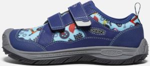 Keen Big Kids' Speed Hound Shoes Size 4 In Blue Depths Black