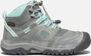 Keen Big Kids Waterproof' Ridge Flex Waterproof Boot Shoes Size 7 In Grey Blue Tint