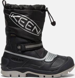 Keen Big Kids Waterproof' Snow Troll Waterproof Boot Size 1 In Black Silver