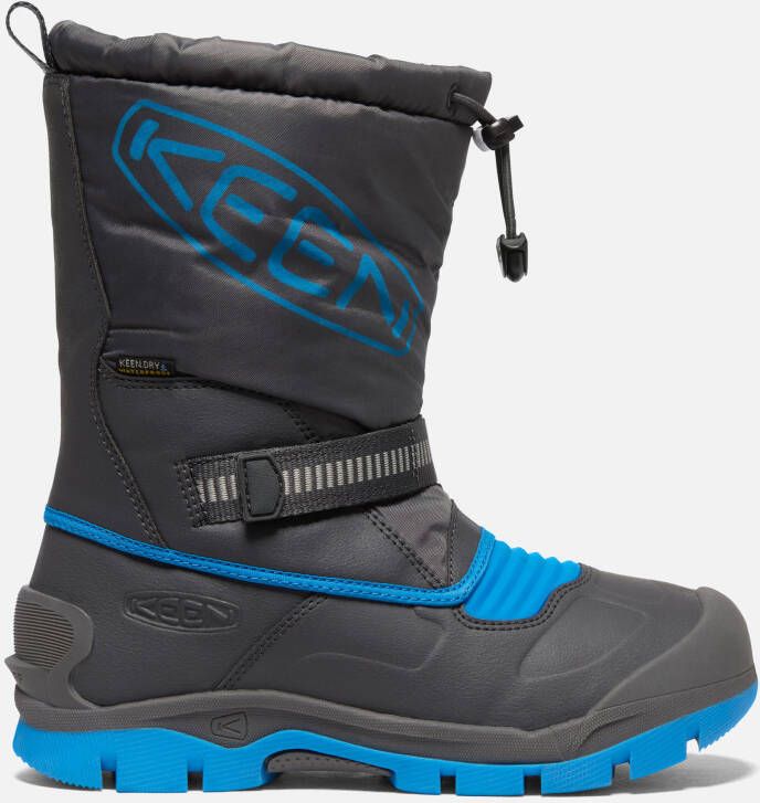 Keen Big Kids Waterproof' Snow Troll Waterproof Boot Size 1 In Magnet Blue Aster