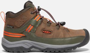 Keen Big Kids Waterproof' Targhee Waterproof Boot Shoes Size 1 In Dark Earth Forest Night