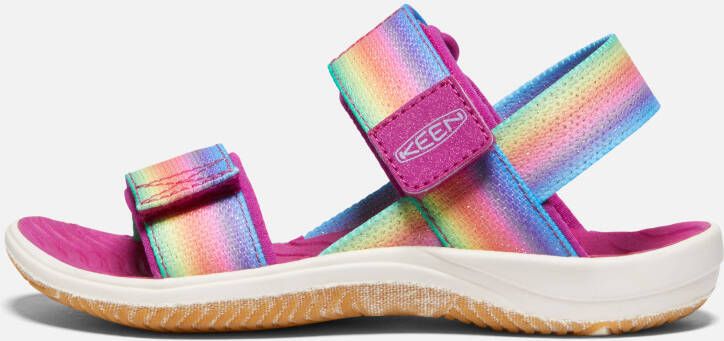 Keen Little Kids' Elle Backstrap Sandals Size 13 In Rainbow Festival Fuchsia