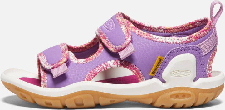 Keen Little Kids' Knotch Creek Open-Toe Sandals Size 9 In English Lavender Festival Fuchsia