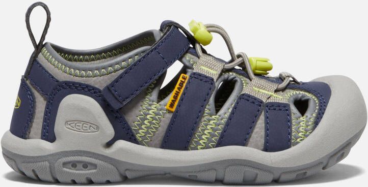 Keen Little Kids' Knotch Creek Sandals Size 10 In Steel Grey Blue Depths