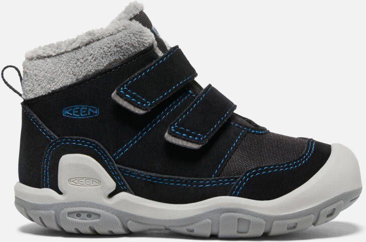 Keen Little Kids' Knotch Double Strap Chukka Shoes Size 8 In Black Mykonos Blue