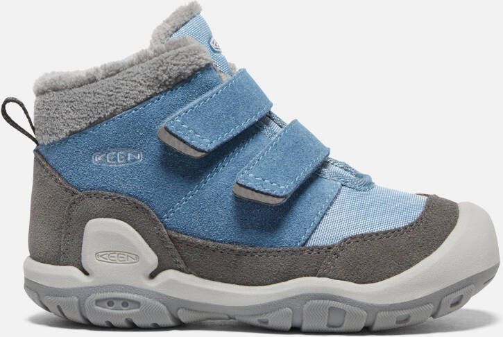 Keen Little Kids' Knotch Double Strap Chukka Shoes Size 11 In Magnet Blue Shadow