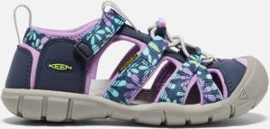 Keen Little Kids' Seacamp II CNX Sandals Size 11 In Black Iris African Violet