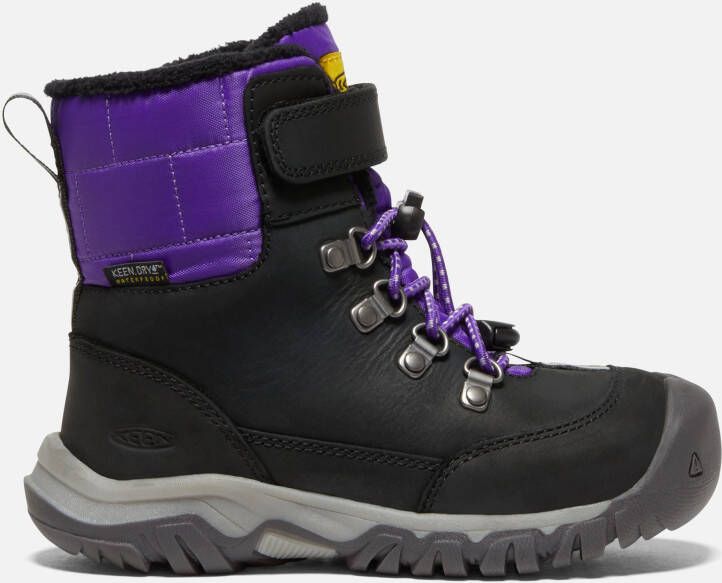 Keen Little Kids Waterproof' Greta Waterproof Boot Shoes Size 12 In Black Purple