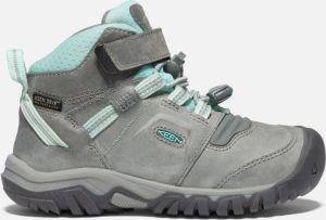 Keen Little Kids Waterproof' Ridge Flex Waterproof Boot Shoes Size 10 In Grey Blue Tint