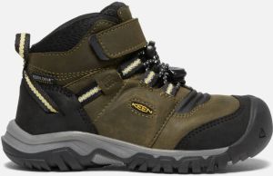 Keen Little Kids Waterproof' Ridge Flex Waterproof Boot Shoes Size 13 In Dark Olive Dusky Citron