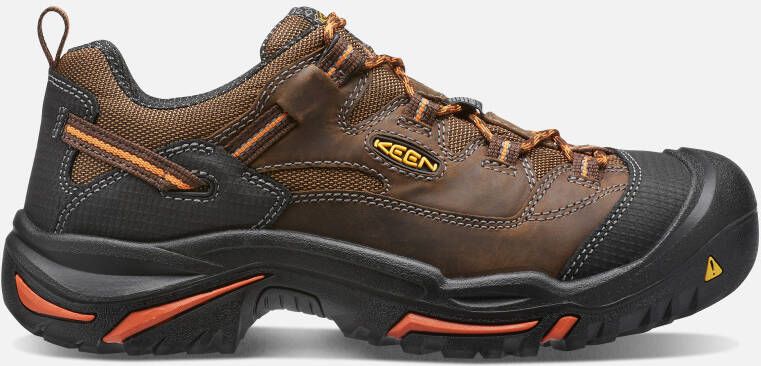 Keen Men's Braddock Low (Soft Toe) Shoes Size 10 Wide In Cascade Orange Ochre