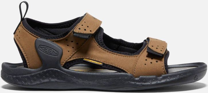 Keen Men's Drift Creek Two-Strap Sandals Size 10 In Bison Black