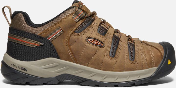 Keen Men's Flint II (Steel Toe) Shoes Size 11.5 Wide In Shitake Rust