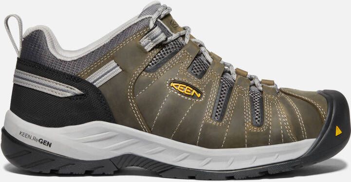 Keen Men's Flint II (Steel Toe) Shoes Size 11.5 Wide In Gargoyle Paloma