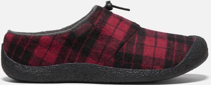 Keen Men's Howser III Slide Shoes Size 10.5 In Rhubarb Plaid Black