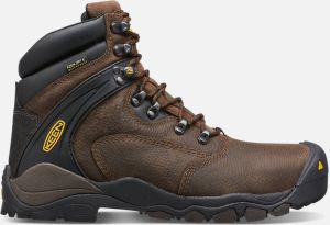 Keen Men's Waterproof Louisville 6" Boot (Steel Toe) Size 10 Wide In Cascade Brown