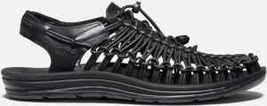 Keen Men's Uneek Premium Leather Sandals Size 10.5 In Black