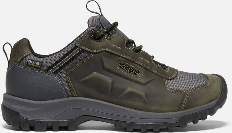 Keen Men's Waterproof Basin Ridge Shoe Size 7.5 In Magnet Dark Olive