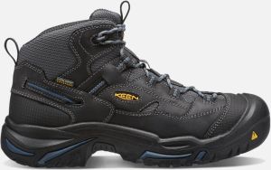 Keen Men's Waterproof Hiking Boots Braddock Mid (Soft Toe) 8.5 Wide Raven Estate Blue